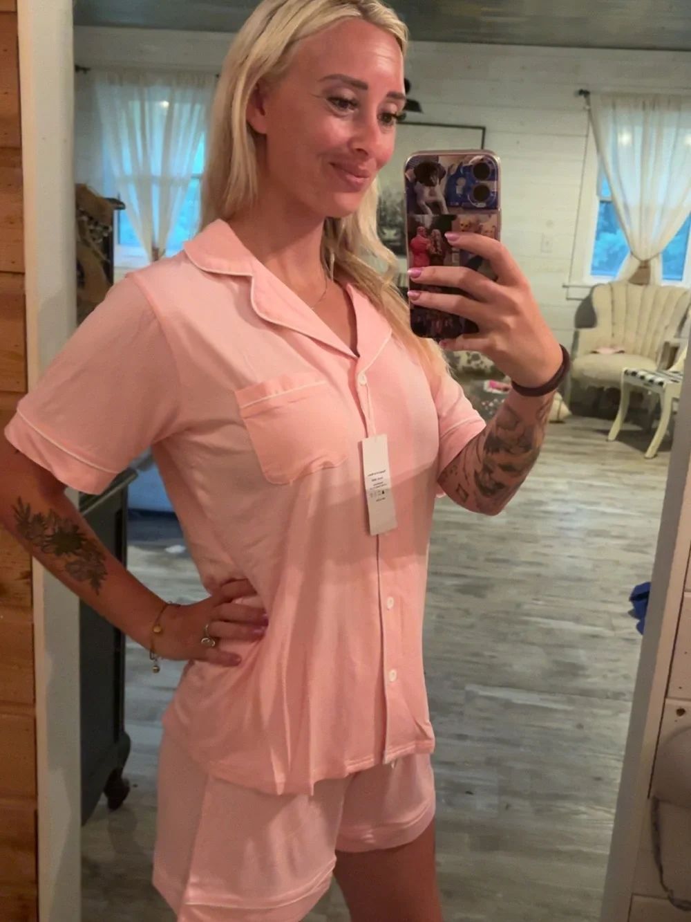 Soft Pink Short Pajama Set